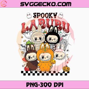 Labubu Spooky Halloween PNG, Labubu Halloween Costumes​ PNG, Labubu Spooky PNG