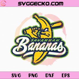Savannah Bananas Baseball Svg Png Clipart