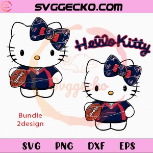 Hello Kitty Houston Texans SVG, Hello Kitty Football Teams SVG, Hello Kitty NFL Teams SVG PNG