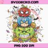 Marvel Superhero Pumpkin Halloween PNG, Marvel Superhero Halloween PNG
