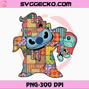Stitch Halloween Patchwork PNG, Stitch Rag Doll Costume PNG Digital Download