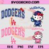 Hello Kitty X Los Angeles Dodgers SVG, Hello Kitty Baseball SVG, Hello Kitty MLB Logo SVG PNG