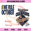 LA Dodgers World Series Champions 2025 SVG, LA Dodgers Champions 2025 SVG PNG
