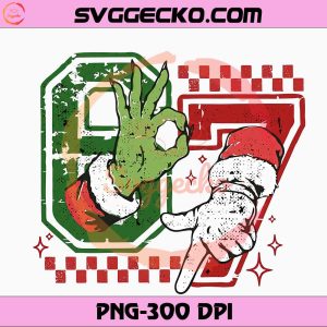 Santa And Grinch 67 Christmas PNG, Grinch Six Seven Christmas PNG, Grinch 67 Christmas PNG
