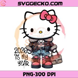 Hello Kitty 2026 Is My Year PNG, Hello Kitty New Year PNG