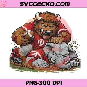 Indiana Hoosiers vs Alabama Crimson Tide Playoffs PNG Design