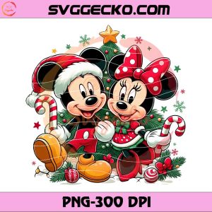 Mickey Minnie Mouse Christmas PNG, Disney Christmas Holiday PNG