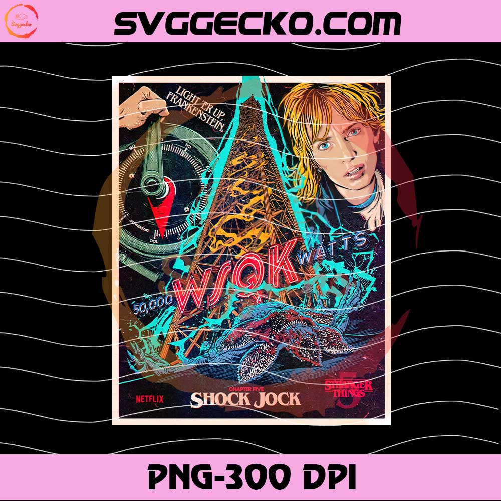 Shock Jock Robin Buckley WSQK Radio PNG, Stranger Things Season 5 Poster PNG Shock Jock Robin Buckley WSQK Radio PNG, Stranger Things Season 5 Poster PNG