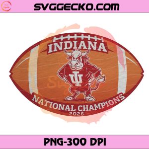 Indiana Hoosiers 2026 National Championship PNG