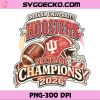 Indiana University Hoosiers National Champions 2026 PNG, Indiana Hoosiers Champions 2026 PNG