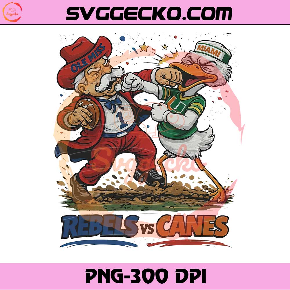Ole Miss Rebels vs Miami Hurricanes PNG, Rebels vs Canes Mascot Battle PNG Ole Miss Rebels vs Miami Hurricanes PNG, Rebels vs Canes Mascot Battle PNG