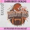 Parody Cleveland Browns Embroidery Design, Alabama NFL Embroidery Design, NFL Football Embroidery Design