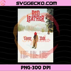 Red Leather Tahoe Tour PNG, Country Music Concert Poster PNG