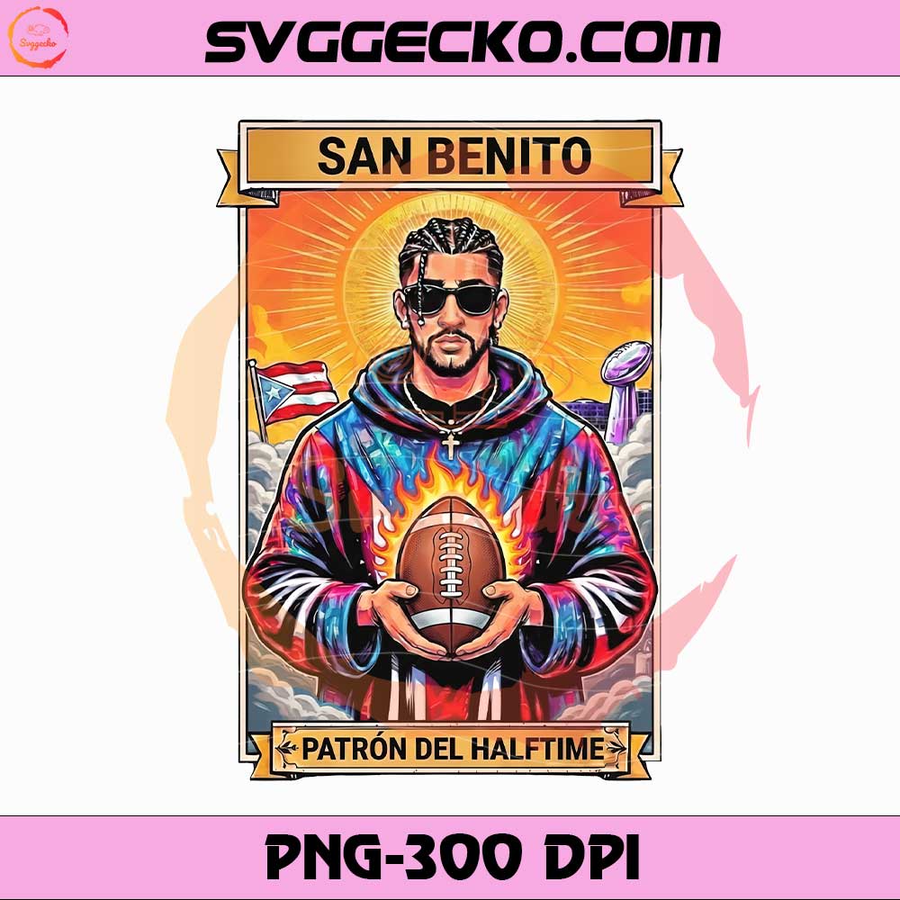 San Benito Patron Del Halftime PNG, Bad Bunny Super Bowl LX PNG, Puerto Rico Football PNG San Benito Patron Del Halftime PNG, Bad Bunny Super Bowl LX PNG, Puerto Rico Football PNG