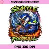 Seattle Football Mascot Art PNG, Seattle Seahawks Football Parody PNG, Seattle Seahawks NFL PNG