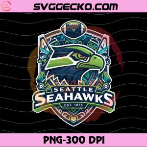 Seattle Seahawks EST 1976 PNG Art, Seattle Seahawks NFL PNG, Seattle Seahawks Super Bowl LX PNG