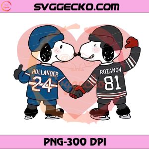 Snoopy Hockey Heated Rivalry PNG, Ilya Rozanov Peanuts Cartoon PNG Design