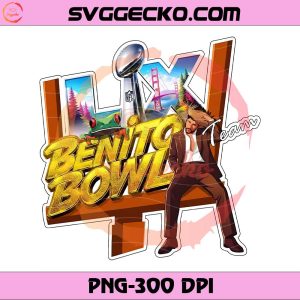 Team Benito Football 2026 PNG, Benito Bowl PNG, Bad Bunny Super Bowl LX 2026 PNG