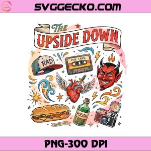 The Upside Down Stranger Things PNG, Stranger Things 80s Retro Aesthetic PNG