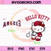 Hello Kitty Los Angeles Angels MLB SVG, Hello Kitty Baseball Teams SVG, Hello Kitty MLB Teams SVG PNG