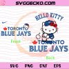 Hello Kitty Toronto Blue Jays MLB SVG, Hello Kitty Baseball Teams SVG, Hello Kitty MLB Teams SVG PNG