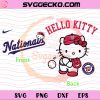Hello Kitty Washington Nationals MLB SVG, Hello Kitty Baseball Teams SVG, Hello Kitty MLB Teams SVG PNG