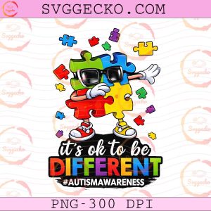 Dabbing Autism Puzzle PNG, Cool Autism Dabbing Mascot PNG, Awareness Puzzle Character Digital Download