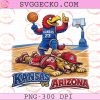 Kansas Jayhawks vs Arizona Wildcats Retro Rivalry Basketball PNG, 2026 NCAA Women's Basketball PNG