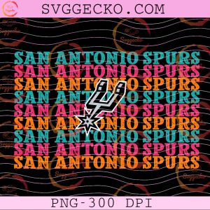 Adult San Antonio Spurs Basketball PNG, Retro Spurs Basketball Fiesta Colors PNG, San Antonio Spurs NBA Playoffs Shirt Design