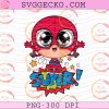 Cute Chibi Spider Girl PNG, Spider Hero Girl Shirt Design, Birthday Spider Girl PNG Design