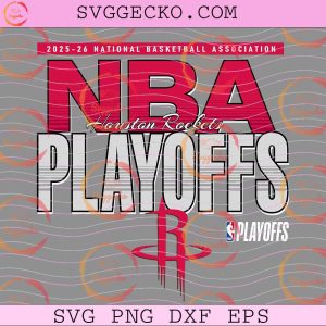 Houston Rockets NBA Playoffs 2025 26 SVG, NBA Season 2025-26 SVG, Houston Rockets National Basketball Association SVG