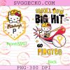 Pittsburgh Pirates Hello Kitty PNG, Small Bow Big Hit Hello Kitty Baseball PNG, Hello Kitty Go Pirates PNG