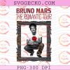 Retro Bruno Mars The Romantic Tour PNG, Bruno Mars Concert 2026 Shirt Design PNG, Bruno Mars Holding Rose Graphics