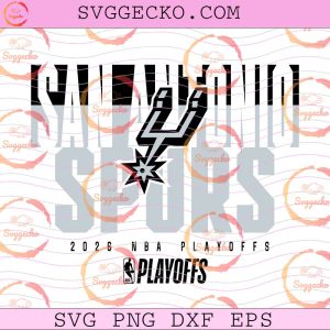 San Antonio Spurs NBA Playoffs 2026 SVG, San Antonio Basketball Shirt Design, San Antonio Spurs Basketball Playoffs 2026 SVG