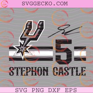 Stephon Castle San Antonio Spurs SVG, San Antonio Spurs NBA Playoffs 2026 SVG, San Antonio Spurs Basketball Shirt Design