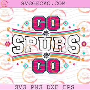 Go Spurs Go Western SVG, San Antonio Spurs Western Aztec SVG, Go Spurs Go NBA 2026 SVG PNG