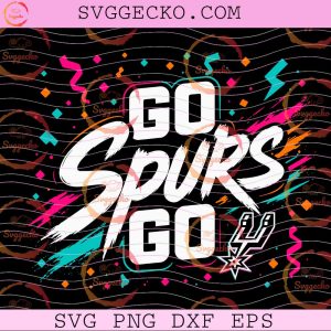 Retro Spurs Go Spurs Go SVG, San Antonio Spurs NBA Playoffs 2026 SVG, Go Spurs Go 2026 NBA Playoffs SVG PNG (2)