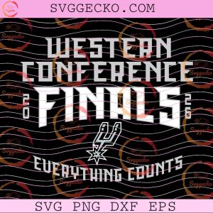 San Antonio Spurs Everything Counts SVG, San Antonio Spurs Western Conference Finals 2026 SVG, 2026 NBA Western Conference Finals SVG