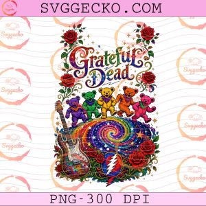 Grateful Dead Ride The Colors PNG, Dancing Bears Grateful Dead PNG, Psychedelic Rock Band PNG