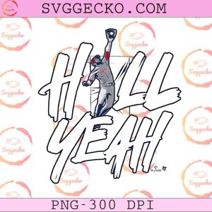 Derek Hill Hell Yeah Catch PNG, Outfielder Baseball PNG, Hell Yeah Baseball PNG Design