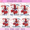Spiderman Rollin Into School SVG Bundle, Spider Man Back To School SVG, Preschool Superhero Skateboard SVG PNG