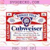 Wrigley Field Cubweiser King of Baseball Beer Label PNG, Chicago Baseball Beer PNG, Cubweiser Chicago Baseball PNG Design