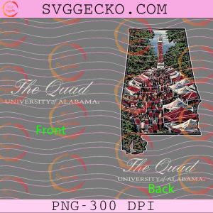 Alabama State Tide College Football PNG, The Quad University Of Alabama State Tide PNG, Crimson Tide Game Day PNG
