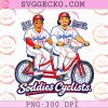 Druw Jones and Demetrio Crisantes Soddies Cyclists PNG, Amarillo Sod Poodles Baseball Tandem Bike PNG