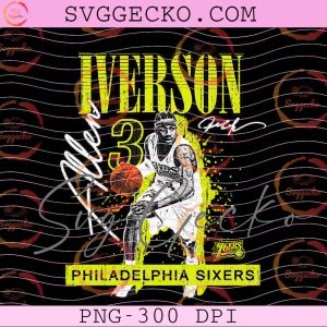 Allen Iverson Philadelphia 76ers PNG, Vintage&nbsp;Philadelphia 76ers Basketball&nbsp;PNG, Allen Iverson Basketball&nbsp;PNG Design