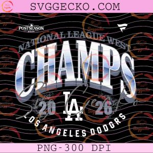 Dodgers NLDS 2026 Shirt Design PNG, Los Angeles Dodgers 2026 NL West Division Champions PNG