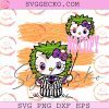 Hello Kitty Beetlejuice Spooky Balloon SVG, Hello Kitty Halloween Season SVG, Sanrio Horror Movie Character SVG PNG