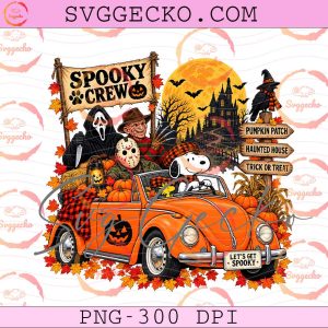 Spooky Crew Halloween PNG - Snoopy Horror Movie Characters Halloween PNG - Snoopy Halloween Season PNG