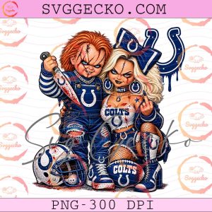 Bride Of Chucky Indianapolis Colts PNG - Horror Movie X Football NFL Teams PNG Design