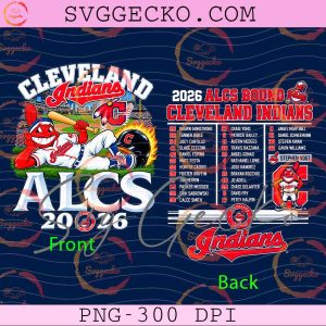 Cleveland Guardians ALCS Bound 2026 PNG - Cleveland Guardians Baseball Roster 2026 PNG - 2026 ALCS Bound PNG Design